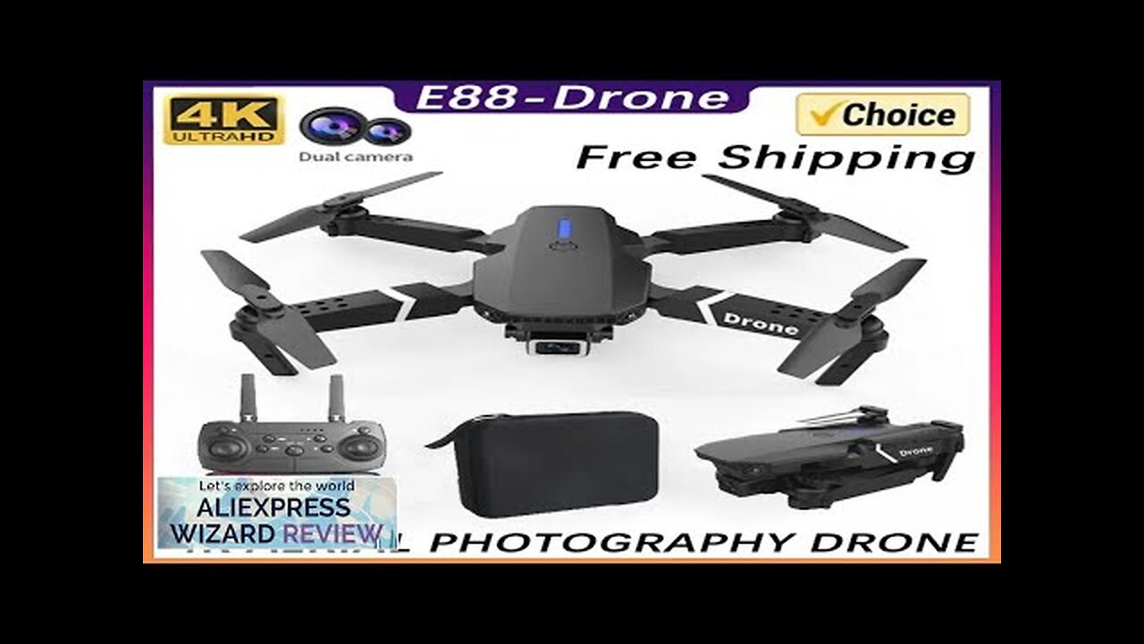 New E88Pro RC Drone 4K Professinal With 1080P Wide Angle Dual HD Review