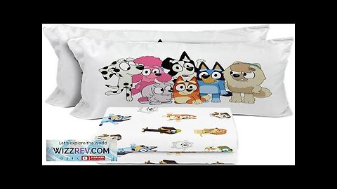 Bluey & Friends Full Sheet Set 4 Piece Kids Bedding Set Review