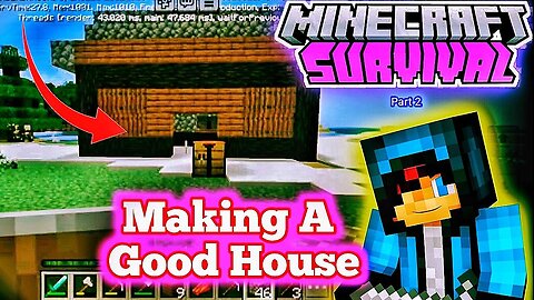 My First Real Home🏡 | Minecraft Survival Episode-2❤