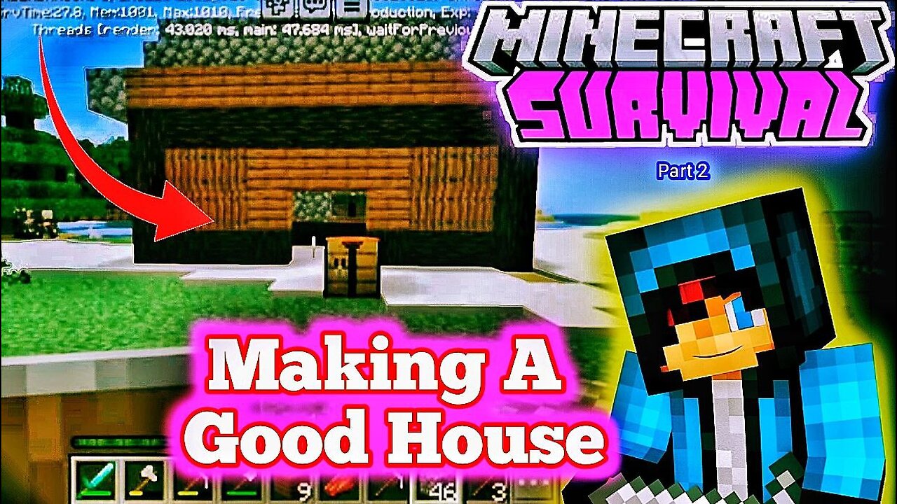 My First Real Home🏡 | Minecraft Survival Episode-2❤