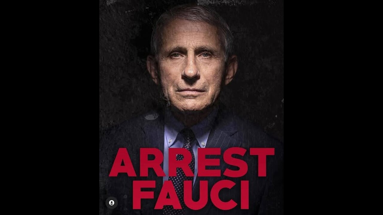 "Fauci Going To Jail?" - for COVID COVER UP and MORE.. the MENGELE of our Generation!