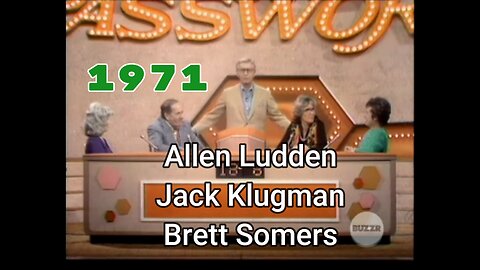 🔑Password (1971) | Allen Ludden, Jack Klugman, Brett Somers