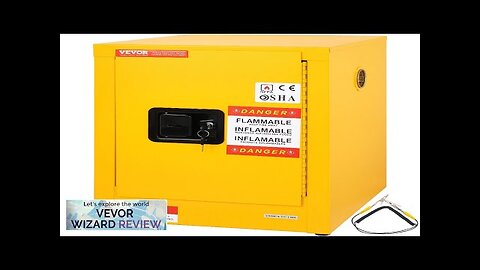 VEVOR 16.9" x 16.9" x 22" Flammable Cabinet Galvanized Steel Safety Cabinet Review