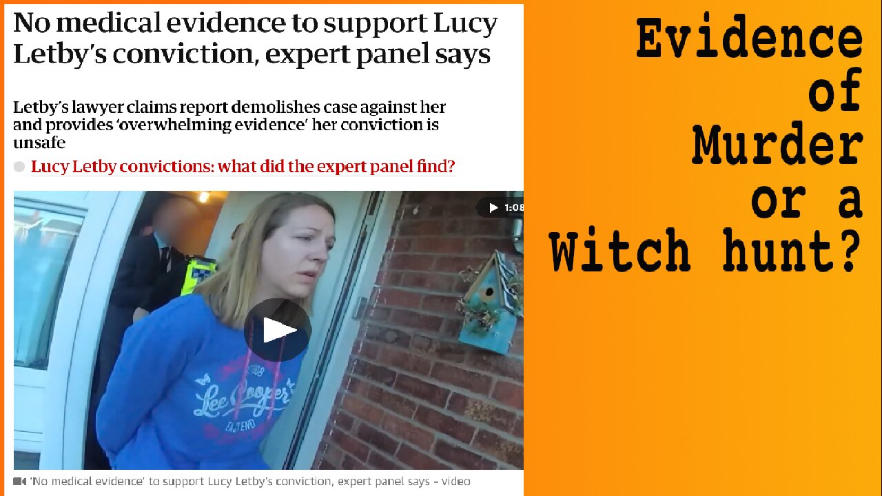 Lucy Letby Latest - Specialists Report (And Why I Oppose The Death Penalty)