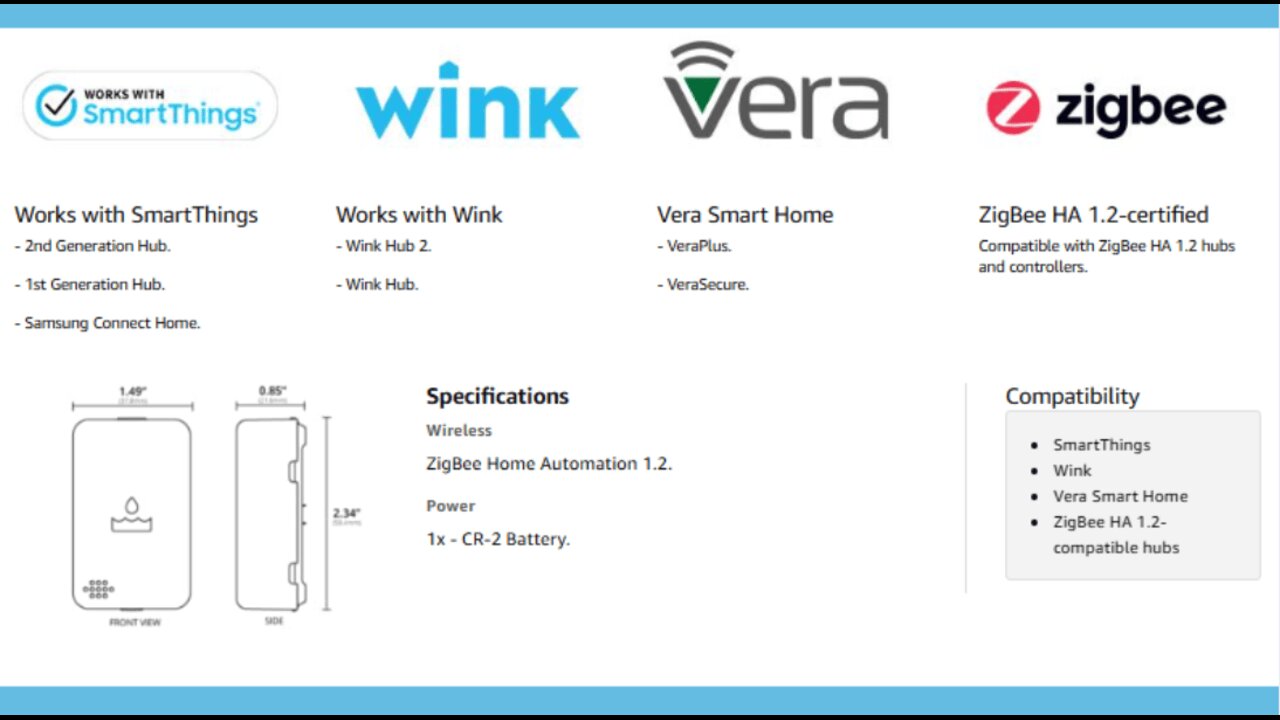 Monitors Your Whole Home for Leaks - Detects Water Leaks in a Kitchen