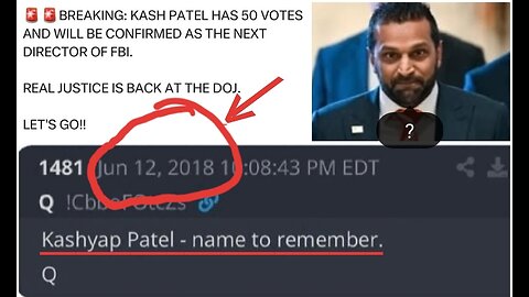 Patriots in control: #Trump #KashPatel mopping up the deep state