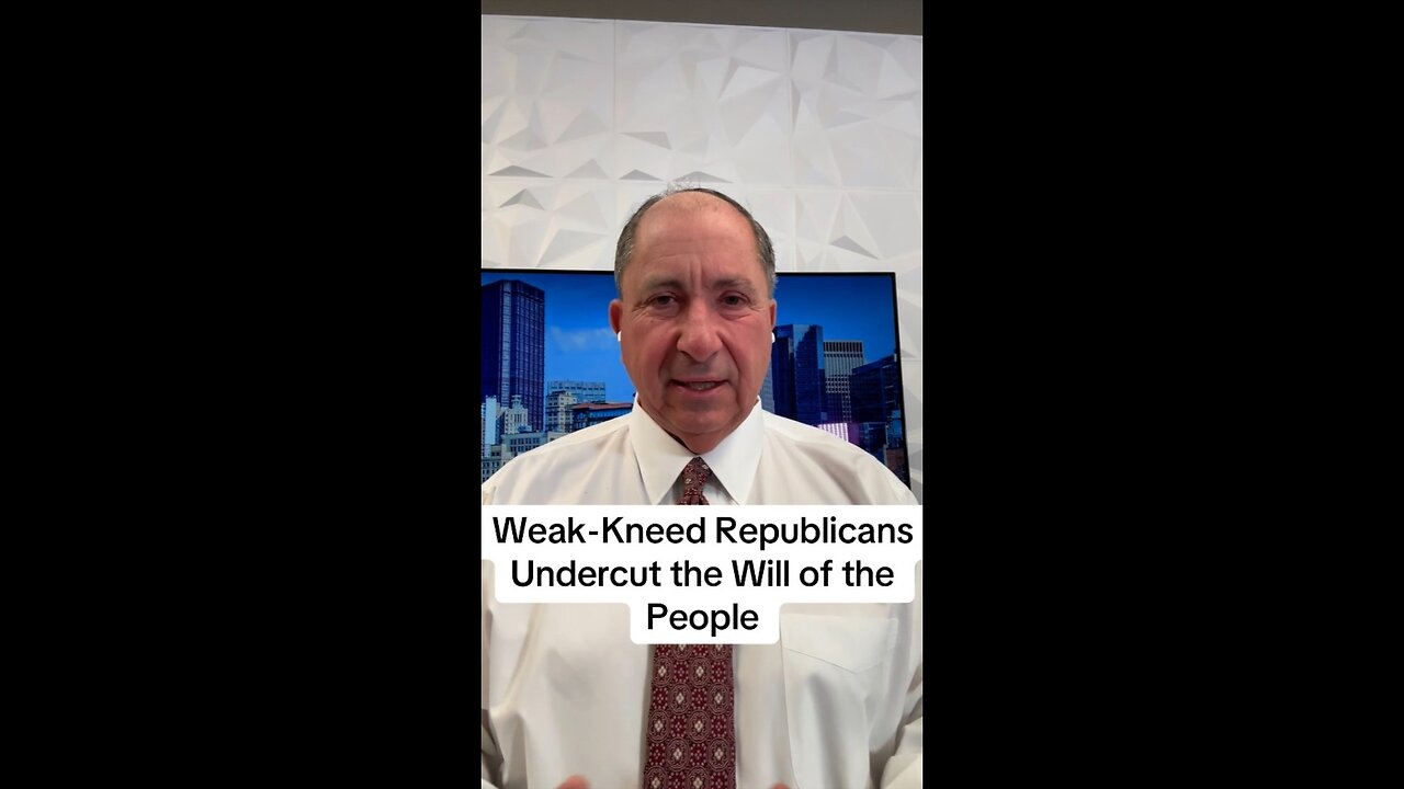 Weak-Kneed Republicans Undercut the Will of the People