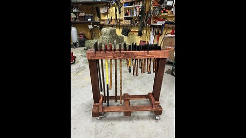 Making An Axe & Hatchet Stand Organizer