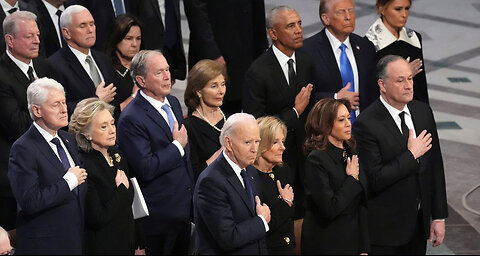 January 9, 2025 - All 5 Living US Presidents Gather for State Funeral of Jimmy Carter