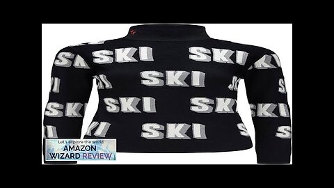 Perfect Moment 3D Ski Wool SweaterThis sweater features a retro 3D 'Ski' intarsia print Review