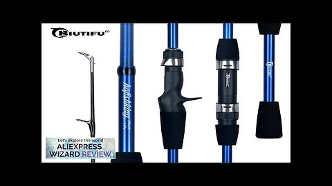 BIUTIFU Baitcasting Spinning Mini Fishing Rod 4/5 Section 1.8/2.1mTravel Carbon Casting Review