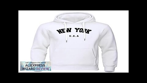 NEW YORK Letter U.S.A City Print Hoody Men Fashion Casual Long Sleeves Review