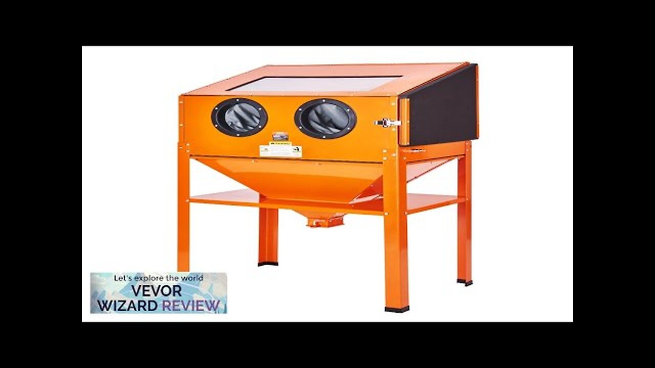 VEVOR 60 Gallon Sandblasting Cabinet 40-120PSI Sand Blasting Cabinet with Stand Heavy Review