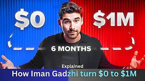 How Iman Gadzhi Went from $0 to $1M in Just 6 Months: His Unbelievable Success Story