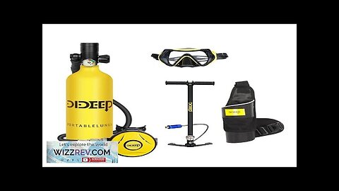 DIDEEP X4000Pro 1L Scuba Diving Tank Snorkel Equipment Leisure Outdoor Swimming Spare Review