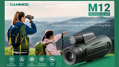 12x50 Monoculars for Adults High Powered, Low Light Larger Vision