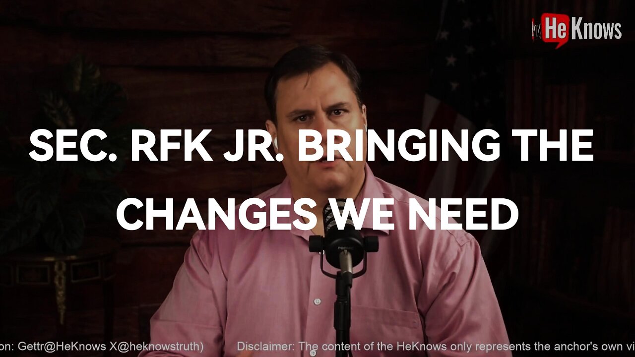 Sec. RFK Jr. bringing the changes we need