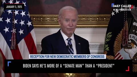 Biden Says He's More Of A "Senate Man" Than A "President"
