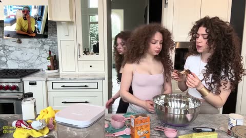 Kalogeras Sisters Baking a Cake and Fighting REACTION