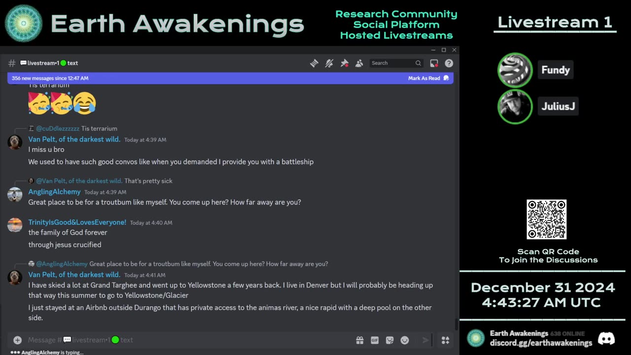 Earth Awakenings - Livestream 1 - #2086