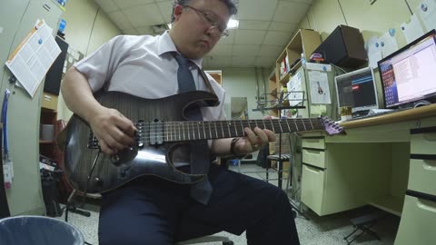 Separate ways - Gary Moore, intro.solo from live version and middle solo cover