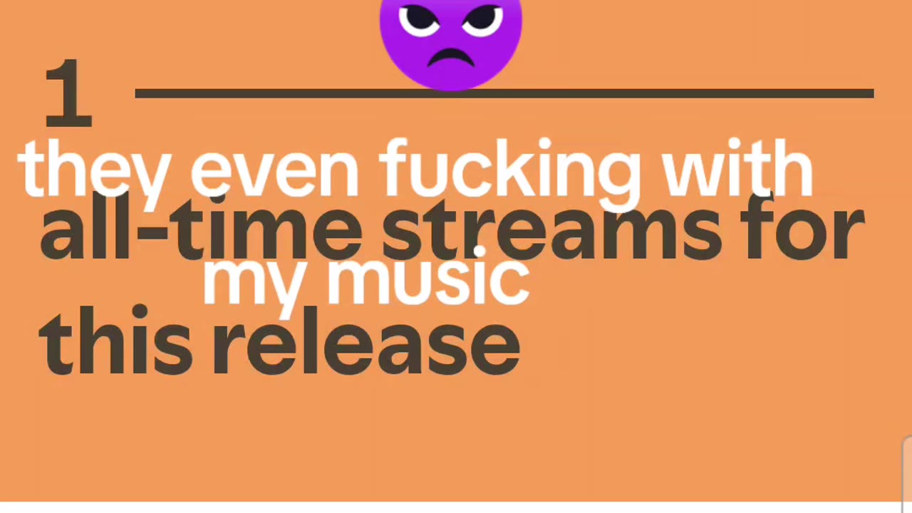 Screen recording of spotify changing my views