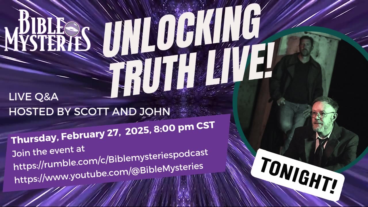 Join Us Tonight for Bible Mysteries: Unlocking Truth LIVE!