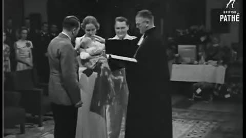 The Baptism of Hermann Göring’s daughter with Adolf Hitler present.