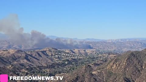 A new fire is burning in the West Hills. This is the last one we reported on.