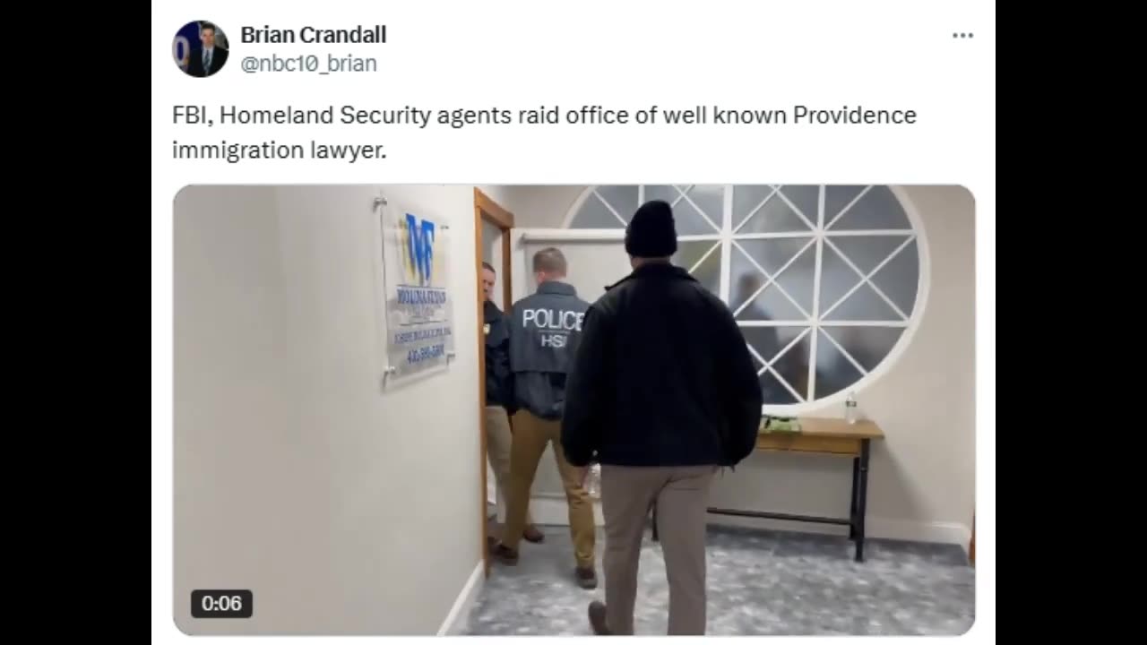 FBI Agents Raid Office of Prominent Judge And Immigration Attorney In Rhode Island!