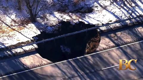 Sinkhole on New Jersey interstate was caused by collapse of abandoned mineshaft