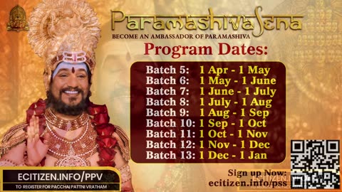 Absorb spiritual teachings during live darshans led by SPH Bhagavan Sri Nithyananda Paramashivam.