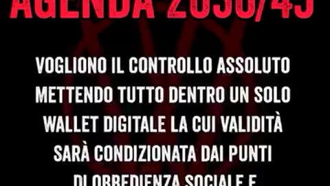 L'AGENDA 2030-2045 È UN PIANO DI DEPOPOLAMENTO E DI ELIMINAZIONE DEI DIRITTI E DELLE LIBERTÀ UMANE