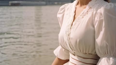 4K AI Art Lookbook Video of AI Girl ｜ AI Beauty of the Danube River