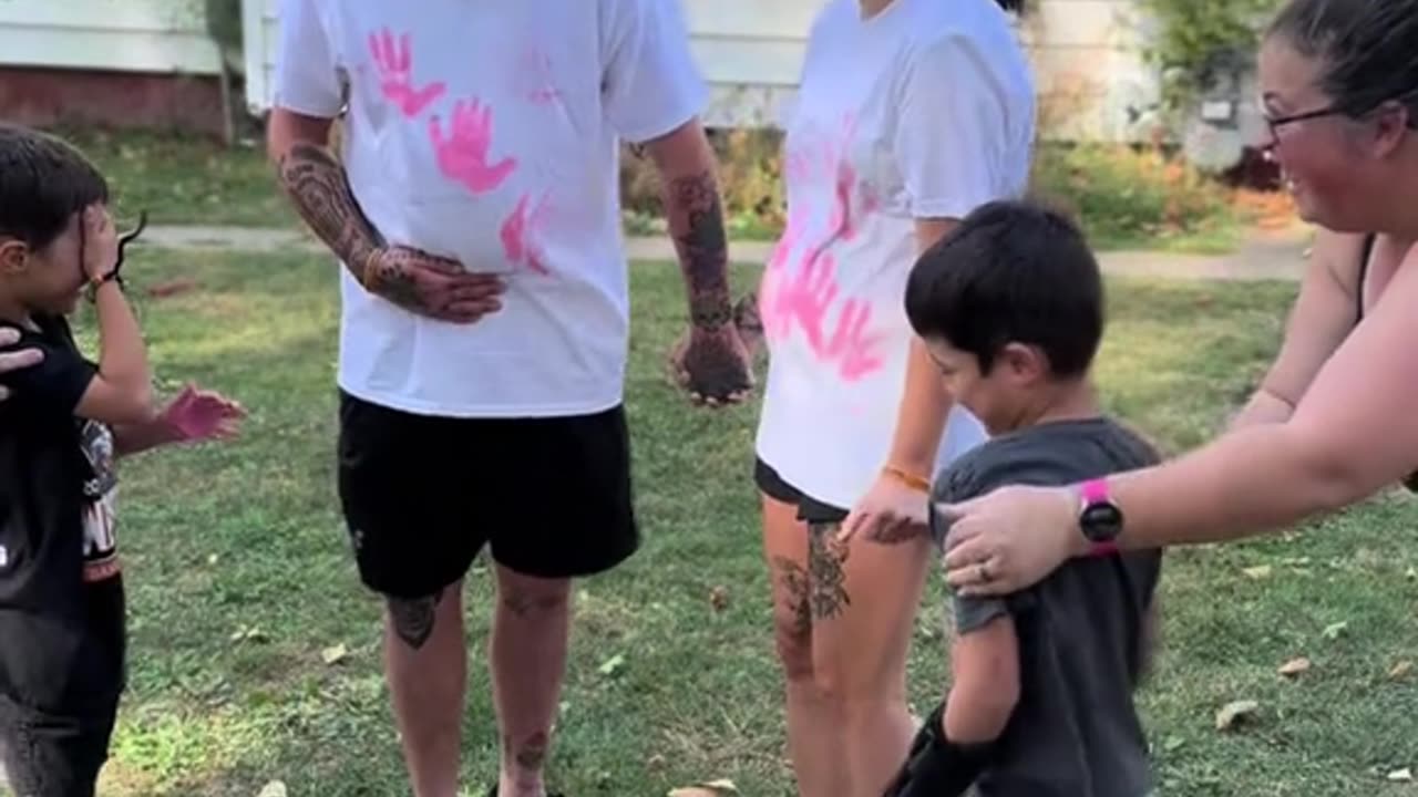 Dad Literally Flips Out at Gender Reveal