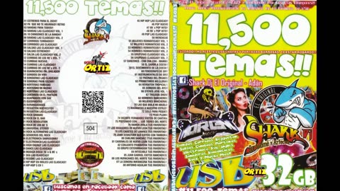 USB 16 GB 11500 Temas!! Shark Dj---Discos Ortiz 2023