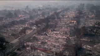 Drone Footage shows the Aftermath in the Palisades