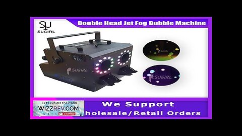 No Tax 1-6Pcs 900W Disco 2 Head LED RGB 3in1 Jet Smoke Review