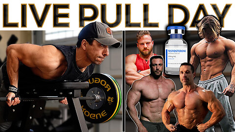 LIVE Pull Workout and Q&A – TRT is STILL Steroids Debate!