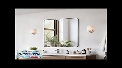 Square Wall Mounted Mirror 22" x 30" Mirror with Aluminium Alloy Frame Review