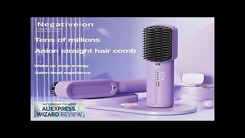 Wireless Hair Straighteners 2600mAh Mini Hot Comb Dryer and Straightening Brush Hair Review