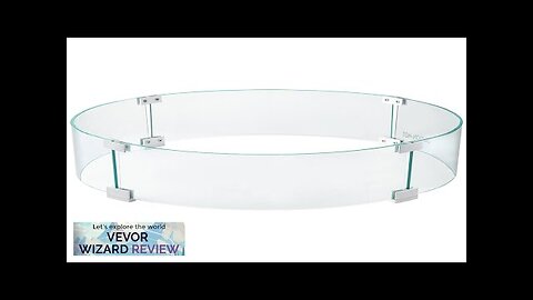 VEVOR Fire Pit Wind Guard Glass Flame Guard Round Glass Shield 1/4-Inch Review