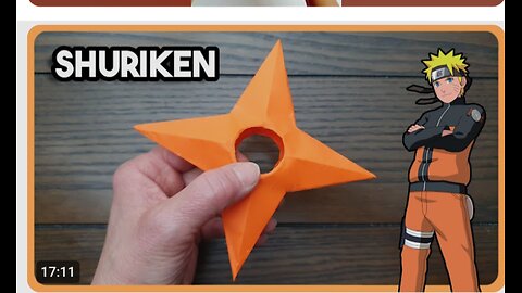 How to make paper shuriken from naruto