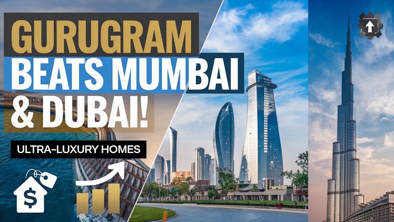 "Gurugram Tops Mumbai & Dubai in Luxury Housing Market 💰🏠 | Finance Report📊"