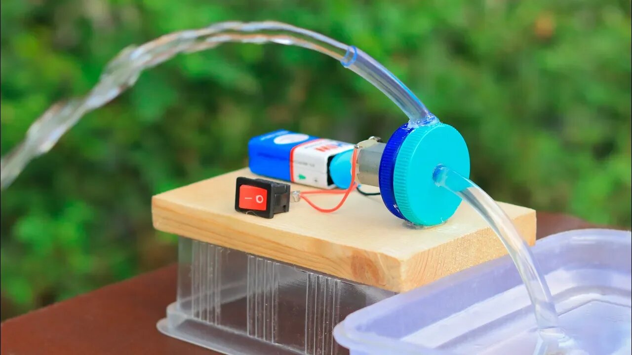 DIY Water Pump: Build a Powerful Pump Using a Motor at Home | Brilliant Idea"