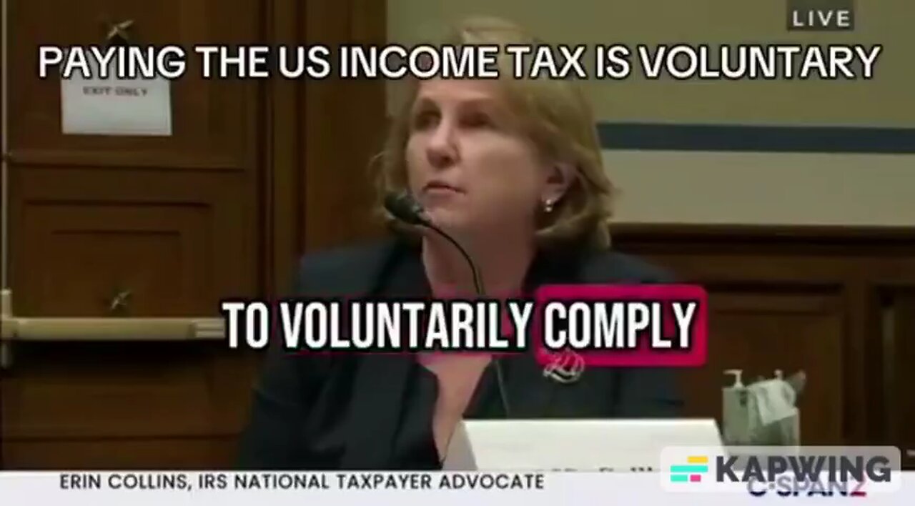 Taxes Are Voluntary...