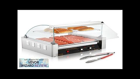 VEVOR Hot Dog Roller 11 Rollers 30 Hot Dogs Capacity 1650W Stainless Review