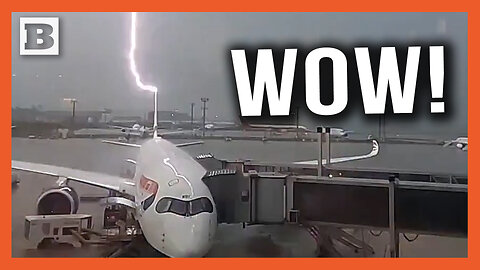 Jolting! Lightning Strikes Tail of British Airways Plane Multiple Times on Runway