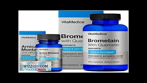 VitaMedica Arnica Montana 30X and Bromelain with Quercetin Bundle Arnica Review