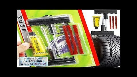 Car Tire Repair Tool Kit with Rubber Strips Tubeless Tyre Puncture Studding Review